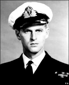 PRINCE PHILIP as a young midshipman in the Royal Navy, ca. late 1930s