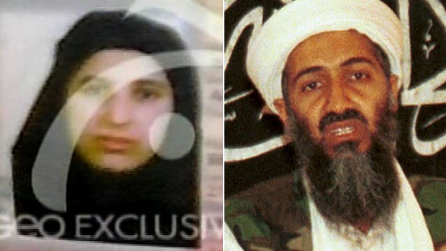 Bin laden and pm Vice. in laden wives.
