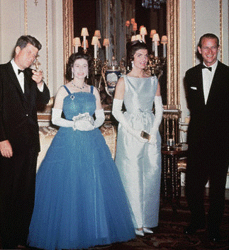 The Queen and Prince Philip with President John and Jackie Kennedy (early 1960s)