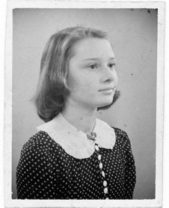Audrey Hepburn-Ruston, ca. 1941 (age 12)