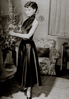 Audrey Hepburn as a model. 1952