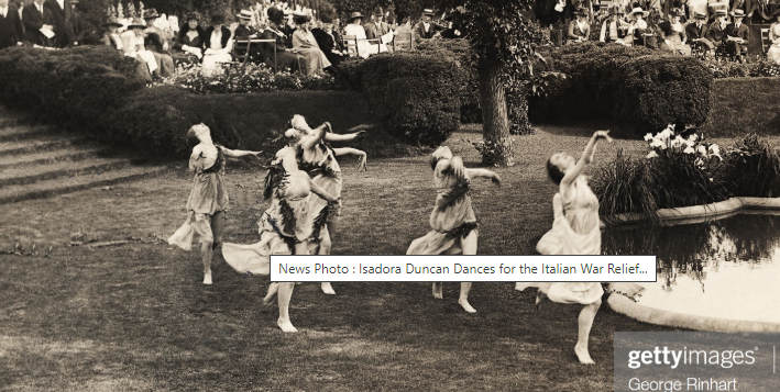 Isadora dances for Ital war relief fund